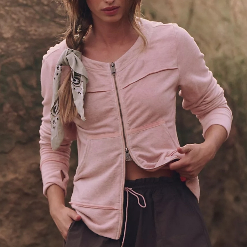 Free People Focus Zip-Up XS - Picture 3 of 4